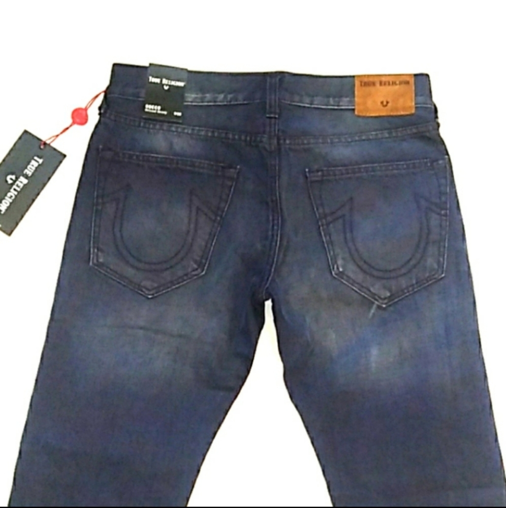 NWT True Religion Rocco Button Fly Relaxed Skinny